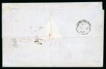 Stamp of Romania » Austrian Levant Post Offices BAZIASCH: 1864 (30.9) Folded letter sheet from Baziasch
