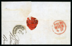 Stamp of Romania » Austrian Levant Post Offices BOTTUSCHAN: 1861 (29.3) Folded entire from Bottuschan