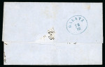 Stamp of Romania » Austrian Levant Post Offices » D.D.S.G. Post Offices 1866 17(kr) red, perf. 12, neatly tied by  MAGURELE