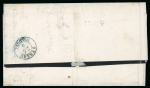 Stamp of Romania » Postal History » Double-circle Datestamps GALATZ: 1859 (25.5) Stampless mourning from Galatz