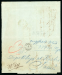 Stamp of Romania » Postal History » Postal Forms 1861 (5.5) Postal receipt form from Galatz to Jassy,