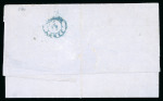 Stamp of Romania » Postal History » Moldavian "FRANKO" Handstamps BOTUSCHANI: 1862 (10.9) Registered entire from Botuschani