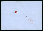 Stamp of Romania » Postal History » Double-circle Datestamps HUSCHII: 1862 (12.7) Registered folded cover bearing double-circle HUSCII/MOLDOVA/12.7