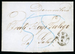 Stamp of Romania » Postal History » Double-circle Datestamps BUDEU: 1863 (29.6) Folded entire letter from Budeu