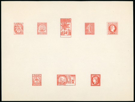 Stamp of France » Émissions à partir de 1900 1905, Feuillet imprimé à l'Atelier des Timbres Poste