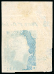 Stamp of Great Britain » 1854-70 Perforated Line Engraved 1854-70 wmk large crown 1d red-brown pl.33 imprimatur from the upper left corner of the sheet with marginal inscription