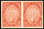 Stamp of Italy » Vatican State 1933 Anno Santo, IMPERFORATE set of 4 values in pairs,