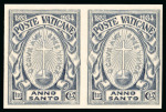 Stamp of Italy » Vatican State 1933 Anno Santo, IMPERFORATE set of 4 values in pairs,