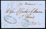 Stamp of Colonies françaises 1862: Lettre du Casablanca pour Saint Louis, Sénegal,