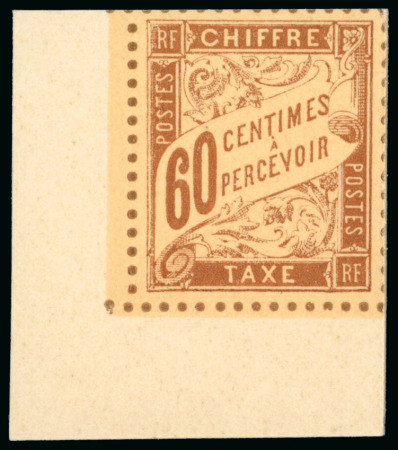 Stamp of France » Timbres-Taxe 1896, Non Émis Timbre-Taxe Duval 60 centimes brun sur