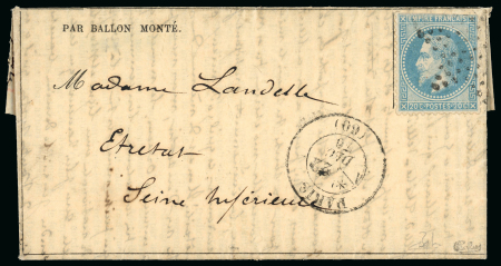 Stamp of France » Ballons Montés 1870, Gazette des absents n°18 avec son supplément