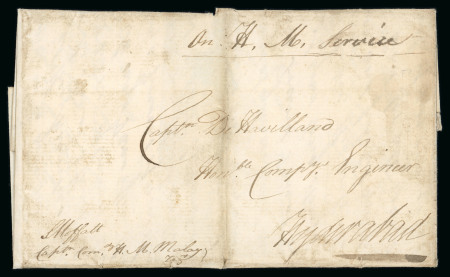 Stamp of India » Postal History in Hyderabad 1805 (May 12) Entire letter from Jaffna (Ceylon) to