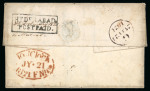 Stamp of India » Postal History in Hyderabad 1821 (Feb 3) Entire letter from Hyderabad via Madras