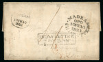 Stamp of India » Postal History in Hyderabad 1821 (Feb 3) Entire letter from Hyderabad via Madras