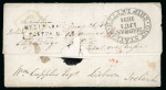 Stamp of India » Postal History in Hyderabad 1831 (May 26) Entire letter Hyderabad via Madras to