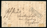 Stamp of India » Postal History in Hyderabad 1832 (May 26, July 27) Two entire letters from Hyderabad
