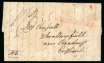 Stamp of India » Postal History in Hyderabad 1832 (May 26, July 27) Two entire letters from Hyderabad