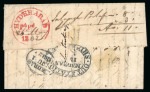 Stamp of India » Postal History in Hyderabad 1832 (May 26, July 27) Two entire letters from Hyderabad