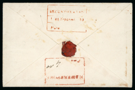 Stamp of India » Postal History in Hyderabad 1841 (Sept 10) Envelope with the contents sent from