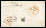 Stamp of India » Postal History in Hyderabad 1843 (Nov 23) Complete folded ship letter from Elichpoor