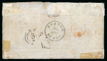 Stamp of India » Postal History in Hyderabad 1855 (June 10) Complete soldier’s letter (worn and