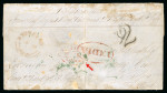 Stamp of India » Postal History in Hyderabad 1856 (April 9) Concession rate soldier’s letter from