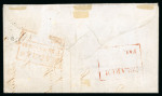 Stamp of India » Postal History in Hyderabad 1854/1855 (Dec 3/Nov 21) Two letters sent to Bolarum