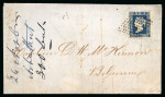 Stamp of India » Postal History in Hyderabad 1854/1855 (Dec 3/Nov 21) Two letters sent to Bolarum