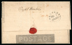 Stamp of Ireland » GB Used In Ireland 1840 (December 1st) One Penny Mulready envelope, sent