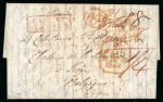 Stamp of Ireland » GB Used In Ireland 1844 (November 13th & December 7th) Two folded entires