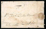 Stamp of Ireland » Pre-Stamp Postal History » Early Period - 1657-1784 1727 (October 16th) Folded cover from Lisburn to Dublin,