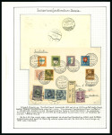 Stamp of Large Lots and Collections Liechtenstein: 1719-1990 Attractive collection neatly mounted and beautifully written up by hand on hundreds of album pages