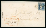 Stamp of India » Postal History in Hyderabad 1855 (July 27) Envelope from Kurnool to Secunderabad