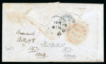 Stamp of India » Postal History in Hyderabad 1857 (Aug 22) Envelope posted in Secunderabad to Edinburgh,