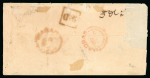 Stamp of India » Postal History in Hyderabad 1857 (May 15) Letter from Madras to Secunderabad carrying