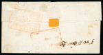Stamp of India » Postal History in Hyderabad 1855 (July 2/Sept 2) Two folded letters from Bombay