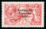 Stamp of Ireland » 1925 Narrow Date Overprints (T66-T68) 2s6d to 10s, complete mint nh set of three, fresh and