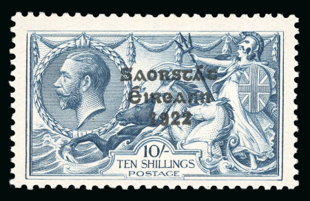 Stamp of Ireland » 1927-28 Wide Date Overprints (T72-T74) 2s6d to 10s, complete mint nh set of three, fresh and