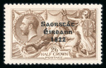 Stamp of Ireland » 1927-28 Wide Date Overprints (T72-T74) 2s6d to 10s, complete mint nh set of three, fresh and