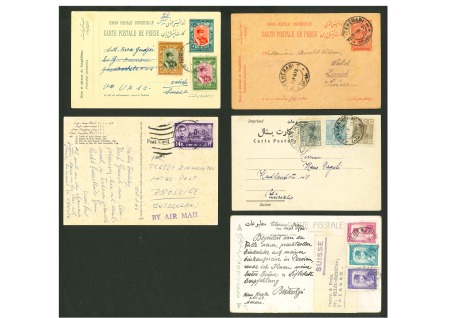 Stamp of Persia » Collections, Lots etc. 1911-66 Group of 24 covers/postal stationery all sent
