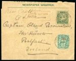 Stamp of China » Local Post » Chefoo 1895 CHEFOO LOCAL POST newspaper wrapper 1/2c addressed