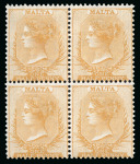 Stamp of Malta 1875 1/2d block of 4 mint block of four