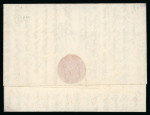 Stamp of Portuguese Colonies » Madeira 1804 (6/8) Entire to Lisboa hs very fine trike of MADEIRA