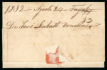 Stamp of Portuguese Colonies » Azores 1832 (Aug 24) Entire from S.Miguel to Faial with fine