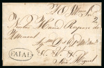 Stamp of Portuguese Colonies » Azores 1832 (Aug 24) Entire from S.Miguel to Faial with fine