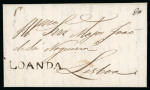 Stamp of Portuguese Colonies » Angola 1840 (20/6) Entire to Lisboa with very fine s/l LOANDA