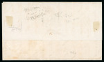 Stamp of Portuguese Colonies » Macao 1852 (Jul 26) Entire originating from Russell & Sturgis in MANILA sent to Canton with fine oval CORREIO MARITIMO MACAO hs