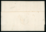 Stamp of Portuguese Colonies » Madeira 1818 (22.9) Entire to St Miguel (Azores) with fine s/l MADEIRA hs
