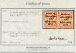 Stamp of Ireland » 1922 (Jun) Harrison Coils Overprints  (T20-T24) 1 1/2d red-brown, mint nh horizontal coil join pair,