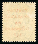 Stamp of Ireland » 1922 (Feb) Dollard Overprints (T1-T14) 4d grey-green with red ovpt, mint singles, showing